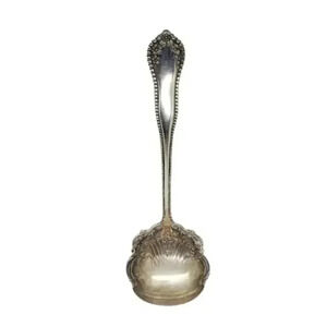 Rogers Silver Plate Large Gravy Ladle Sauce Soup Spoon Mayflower 1901 Antique